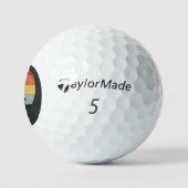 Balles De Golf Inhale Peace Exhale Stress Yoga Quote (Logo)