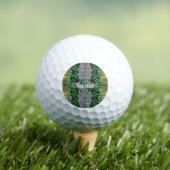 Balles De Golf Initiale de monogramme personnalisé avec feuilles (T-shirt Insitu)