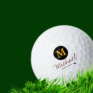 Balles De Golf Initiale et Nom du joueur Personnalisé