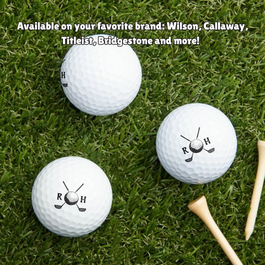 Balles De Golf Initiale personnalisée moderne