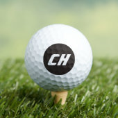 Balles De Golf Initiales audacieuses de Golfer en monogramme de c (T-shirt Insitu)