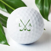 Balles De Golf Initiales de golf moderne Armée-Vert Clubs & Ball