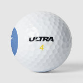Balles De Golf Initiales de héros papa Trou en un bleu et blanc (Logo)