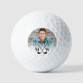 Balles De Golf Initiales de monogramme Photo (Recto)