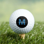 Balles De Golf Initiales de nom personnalisées Monogramme Bleu Mo (T-shirt Insitu)