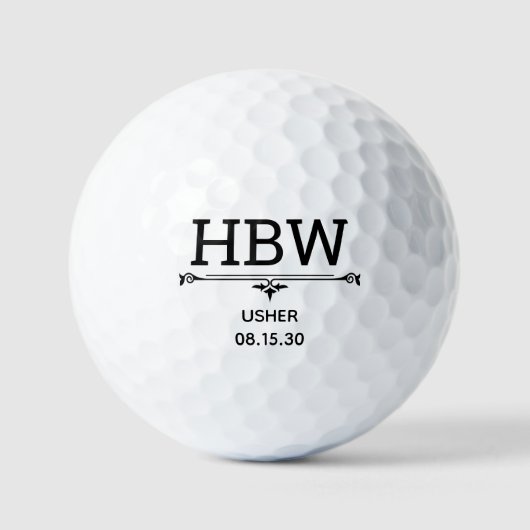 Balles De Golf Initiales des appariteurs (Recto)