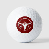 Balles De Golf Initiales du monogramme du Texas Longhorn (Recto)