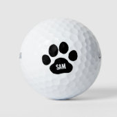 Balles De Golf Initiales du nom personnalisé de l'Empreinte de pa (Devant)