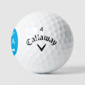 Balles De Golf Initiales et clubs Azure Golfer (Logo)