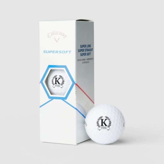 Balles De Golf Initiales et monogrammes personnalisés, appel pers (Conditionnement)