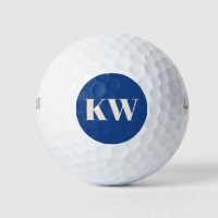 Initiales Monogramme Moderne en Bleu Cobalt Person