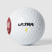 Balles De Golf Initiales Nom Rose Gold Golf Balls (Logo)