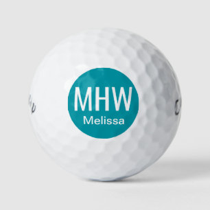Balles De Golf Initiales Nom Sarcelle