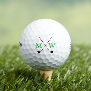 Balles De Golf Initiales simples et élégantes