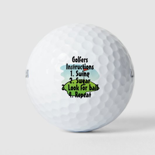 Balles De Golf Instructions Golfers (Devant)