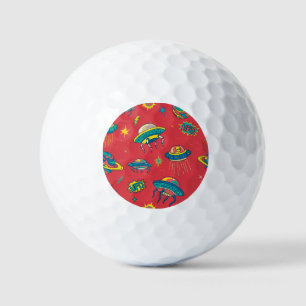 Balles De Golf Inventaires d'espace UFO rétro
