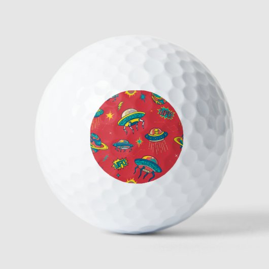 Balles De Golf Inventaires d'espace UFO rétro (Recto)