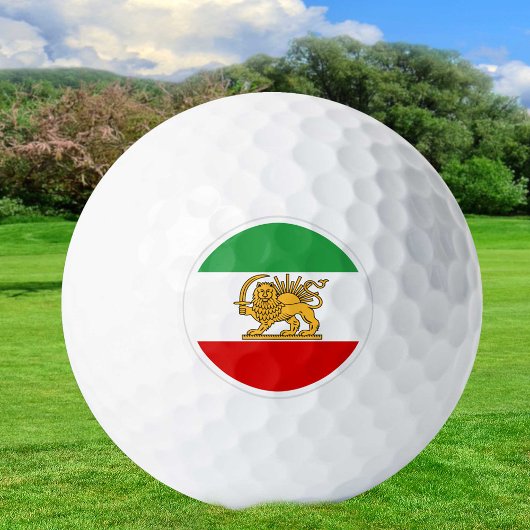 Balles De Golf Iran Golf Balls, Drapeau Perse, Shah d'Iran