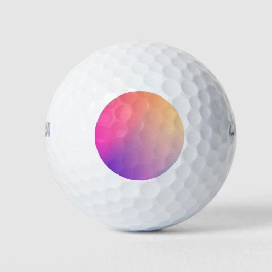 Balles De Golf Iridescente Neon Hot rose Photographie Rainbow Coo (Devant)