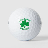 Balles De Golf Irish Luck Golfing Clover St. Patrick's Day (Devant)