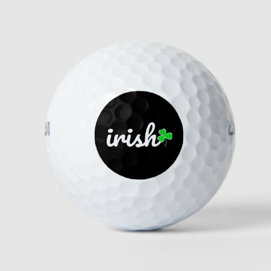 Balles De Golf Irish St.. Patrick's Day Lucky Shamrock (Devant)