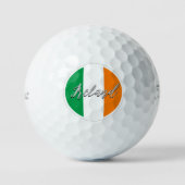 Balles De Golf Irlande Golf Balls & Irish Flag Golfers / Patriote (Recto)