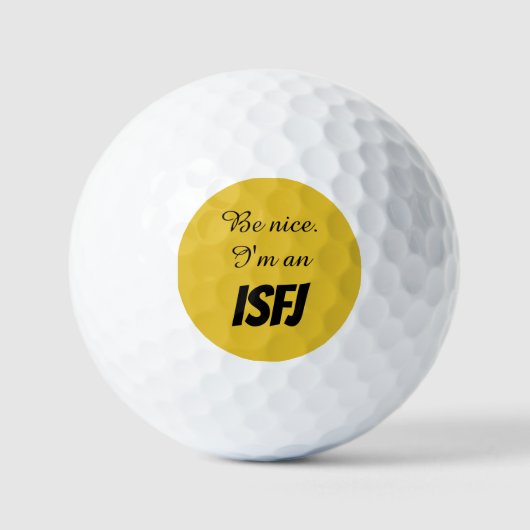 Balles de golf ISFJ (Recto)