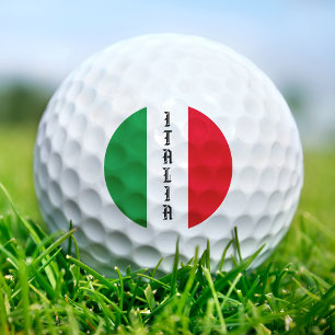 Balles De Golf Italie Drapeau italien Rouge Blanc Vert Italia