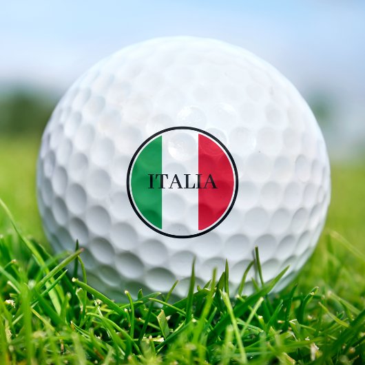 Balles De Golf Italie Drapeau italien Rouge Blanc Vert Italia