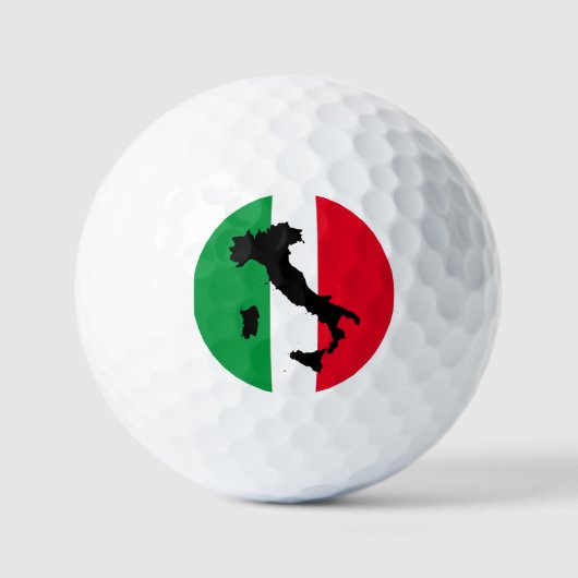 Balles De Golf Italie Drapeau italien Rouge Blanc Vert Italia Car (Recto)