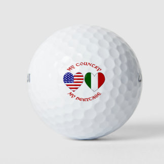 Balles De Golf Italien Américain Mon Pays Mon Patrimoine