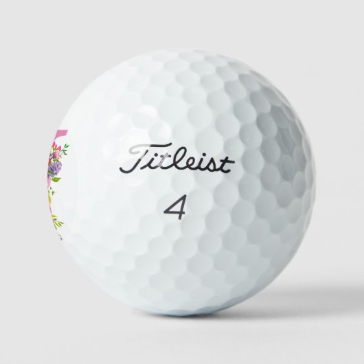 Balles De Golf J Floral (Logo)