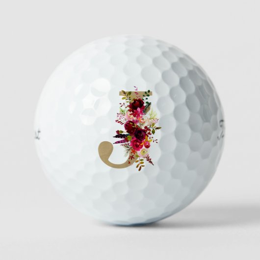 Balles De Golf J Floral (Recto)