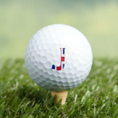 Balles De Golf J Monogram superposé sur Union Jack Flag va gbcnt (T-shirt Insitu)