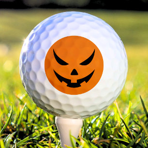 Balles De Golf Jack-o'-lantern Citrouille Orange et Halloween noi