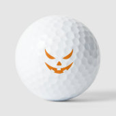 Balles De Golf Jack-o'-lantern Citrouille Orange Halloween (Recto)