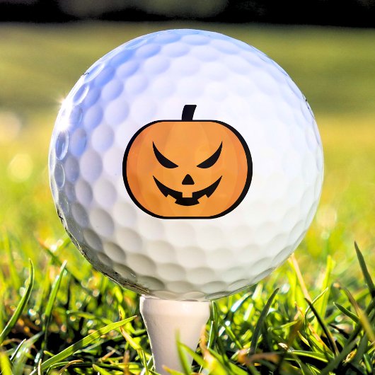 Balles De Golf Jack-o'-lantern Éffrayant Citrouille Halloween