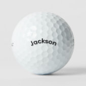 Balles De Golf Jackson Boys Name, (Recto)