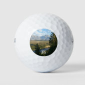 Balles De Golf Jackson Hole Mountains et River (Devant)