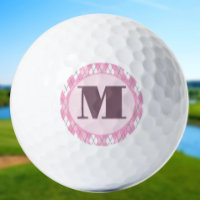 Jacquard rose pâle mignon dames monogramme personn