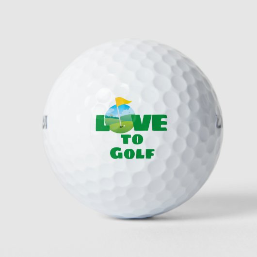 Balles De Golf J'adore le golf ! (Devant)