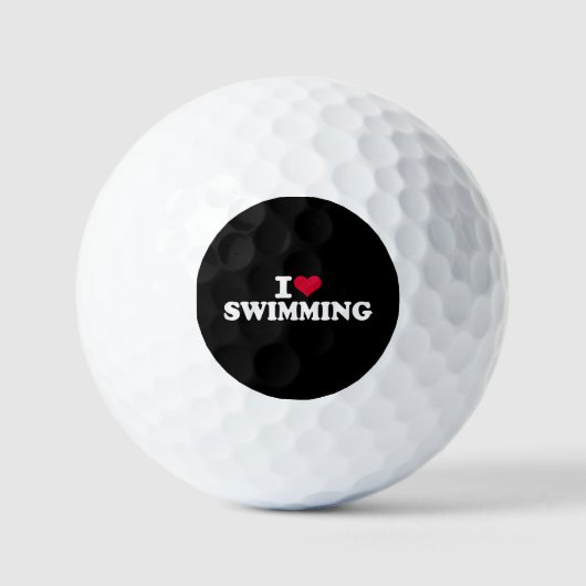 Balles De Golf J'adore nager (Recto)