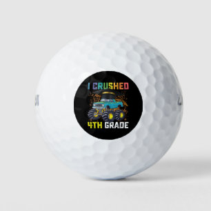 Balles De Golf J'ai broyé 4e année Monster Truck Graduation
