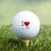 BALLES DE GOLF J'AI LE COEUR DE MON BULLE DE PIT (T-shirt Insitu)