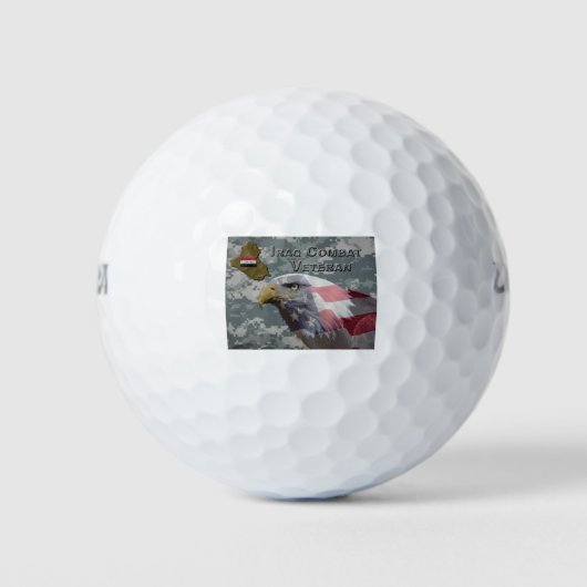Balles De Golf J'Ai Servi - Un Vétéran De Combat Irag (Devant)