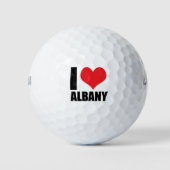 Balles De Golf J'aime Albany (Devant)