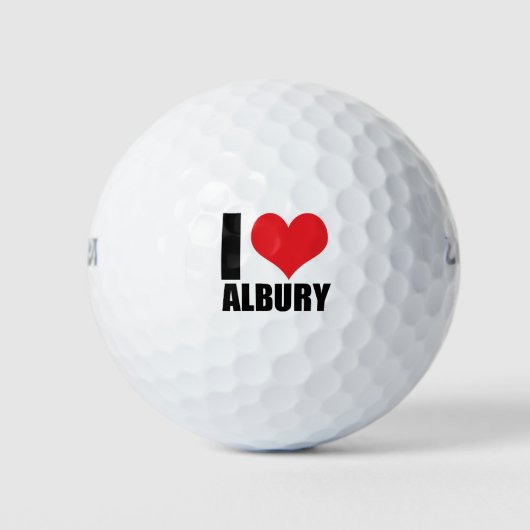 Balles De Golf J'aime Albury (Devant)