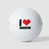 Balles De Golf J'aime Anaheim (Devant)