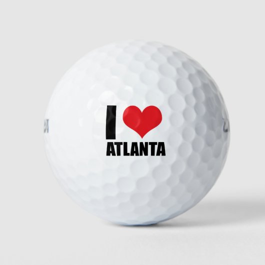 Balles De Golf J'aime Atlanta usa (Devant)