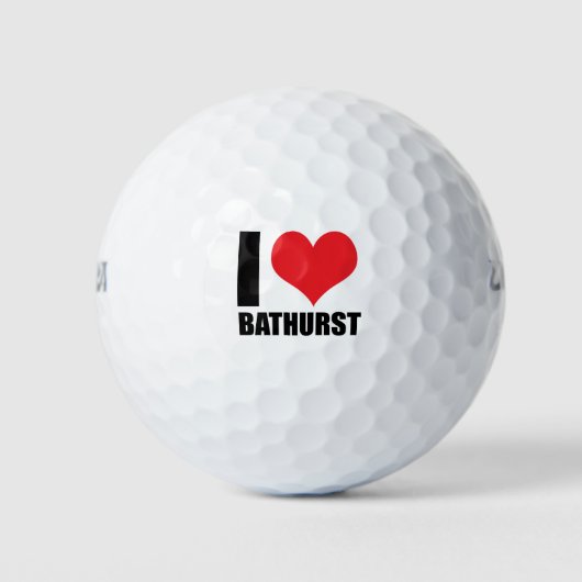 Balles De Golf J'aime Bathurst (Devant)